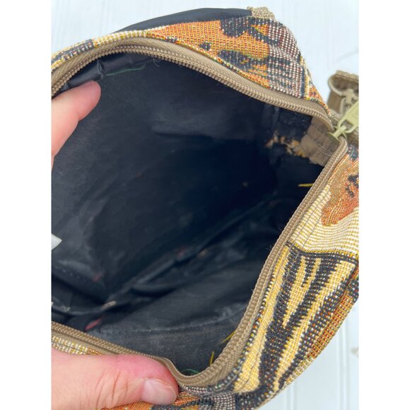 Vintage Pioneer Express Safari Tapestry Crossbody Bag Multiple Pockets - Picture 8 of 8